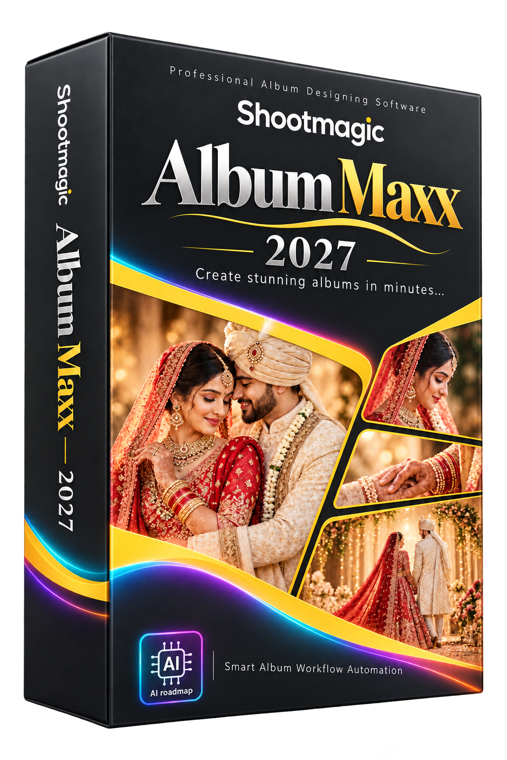Shootmagic Album Maxx 2027 software box mockup
